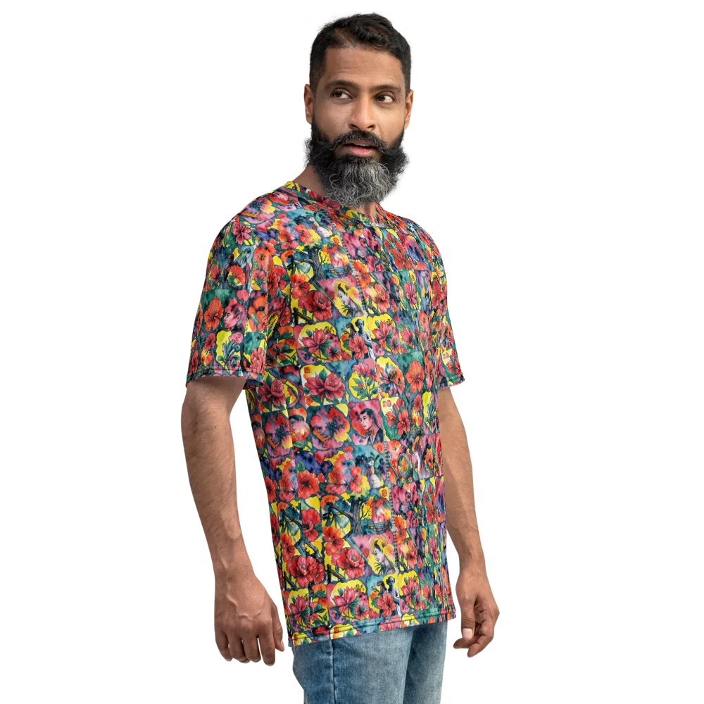 Crimson Garden Myth on Men's Crew Neck T-Shirt — Back print