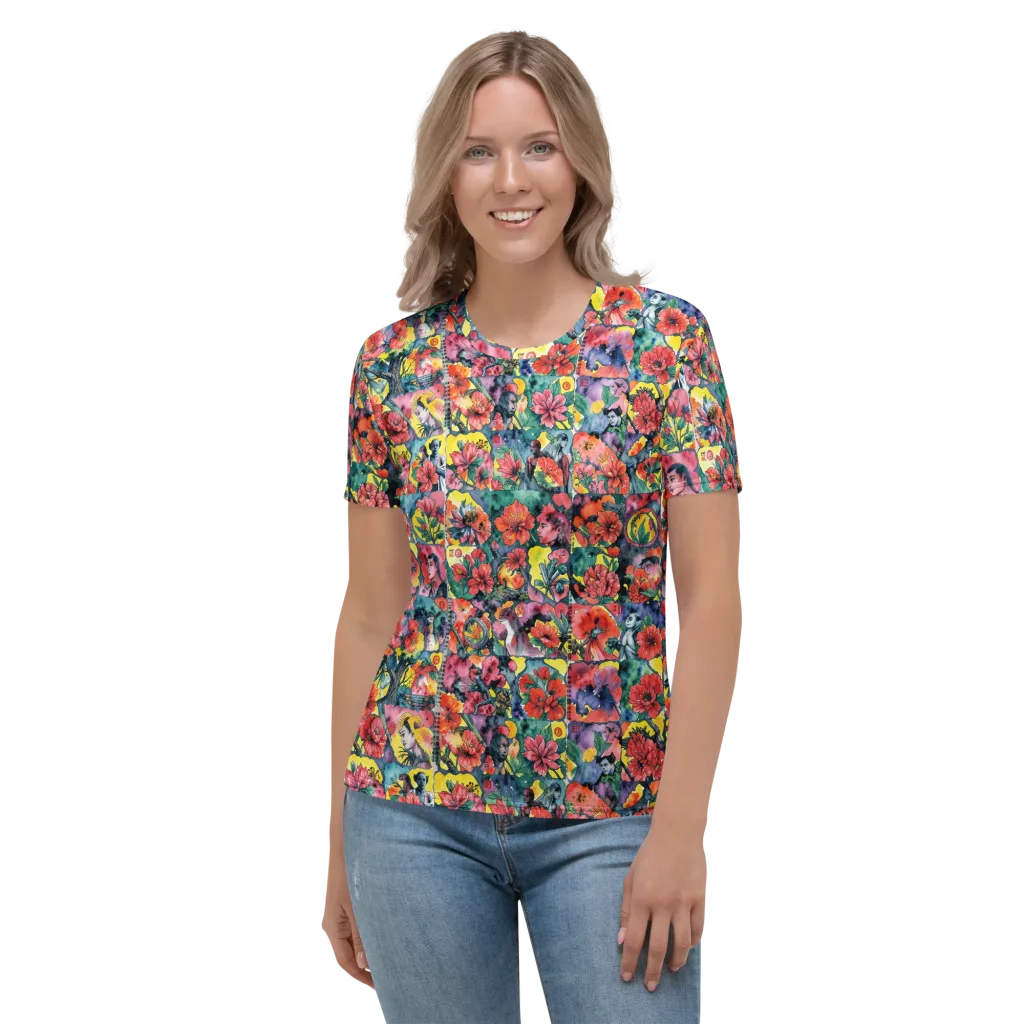 Crimson Garden Myth on Women's Crew Neck T-Shirt — Front