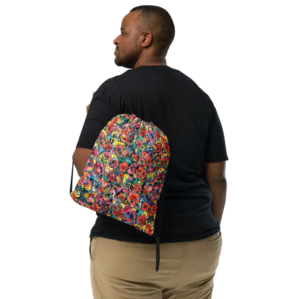 Crimson Garden Myth on Drawstring Bag — Print file