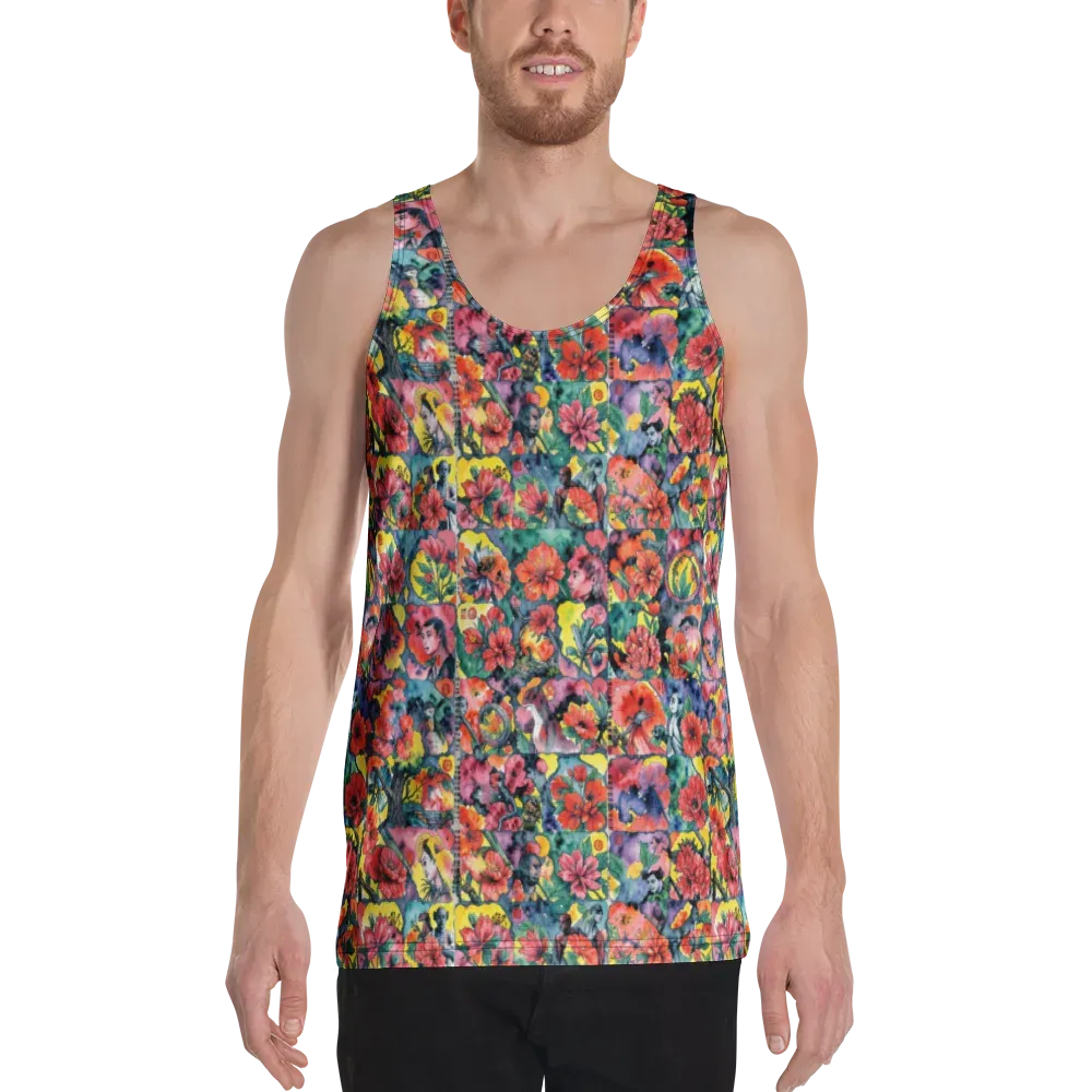 Crimson Garden Myth on Men's Tank Top — Front