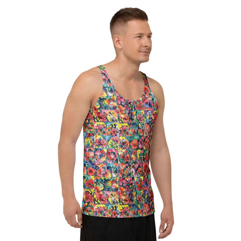 Crimson Garden Myth on Men's Tank Top — Front print