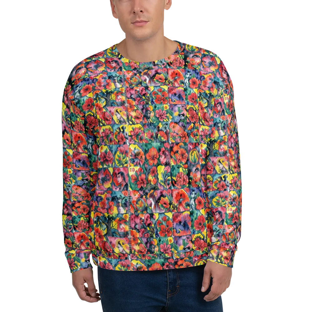 Crimson Garden Myth on Sweatshirt — Front