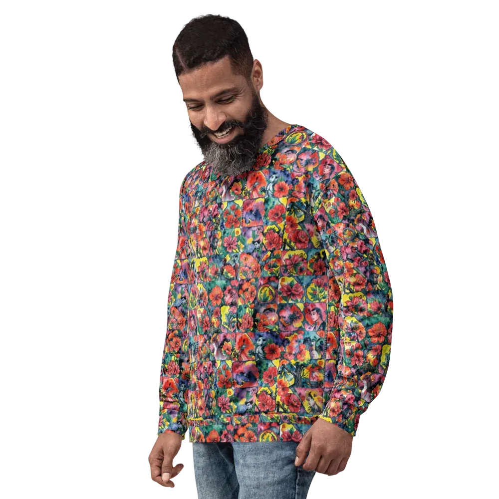 Crimson Garden Myth on Sweatshirt — Back print