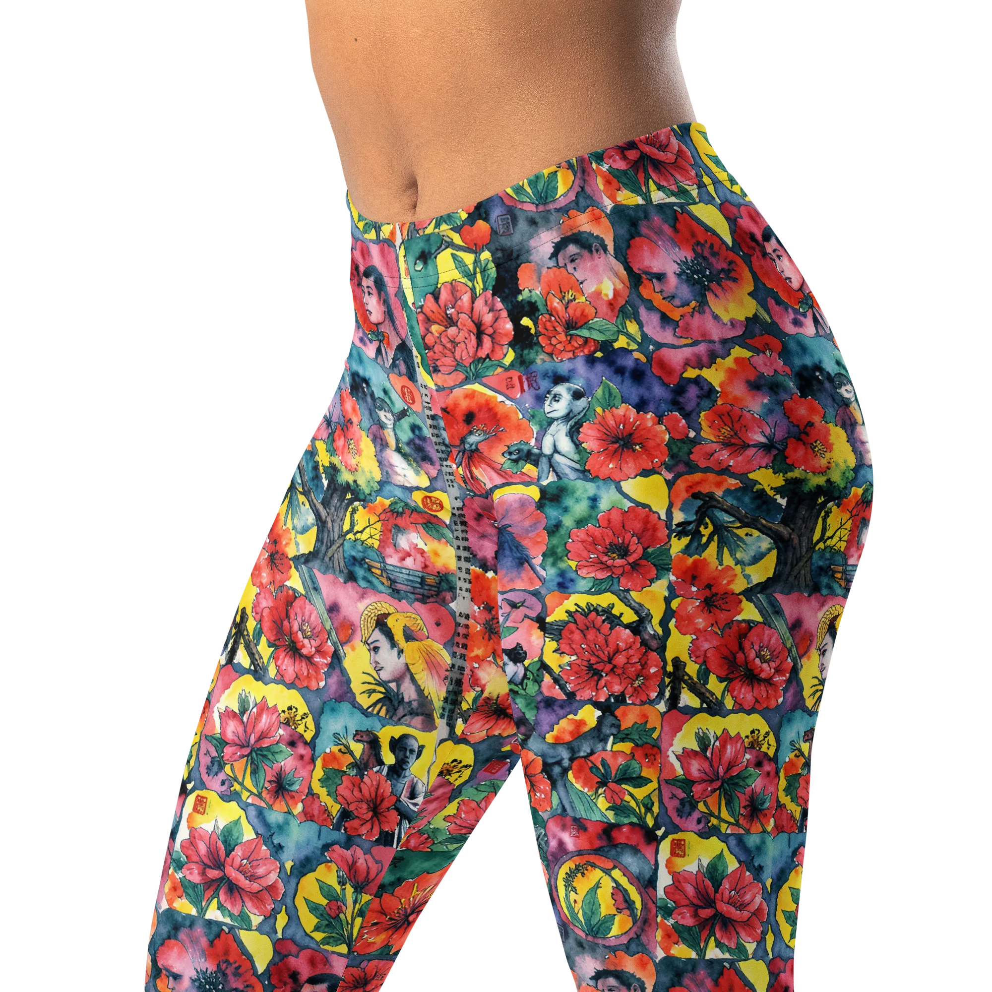 Crimson Garden Myth on Leggings — Print file