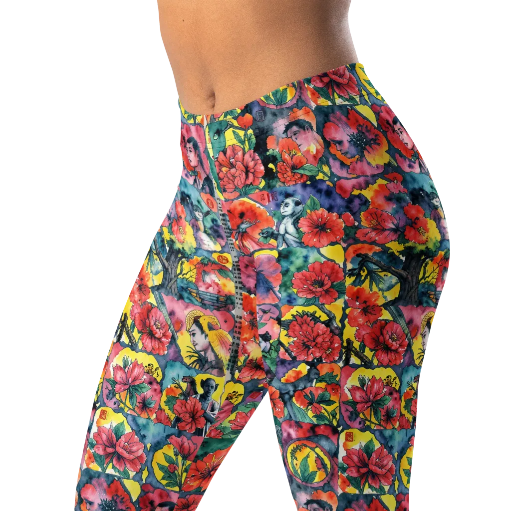 Crimson Garden Myth on Leggings — Print file