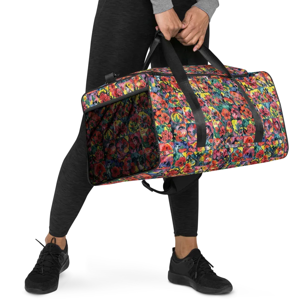 Crimson Garden Myth on Duffle Bag — Right Front