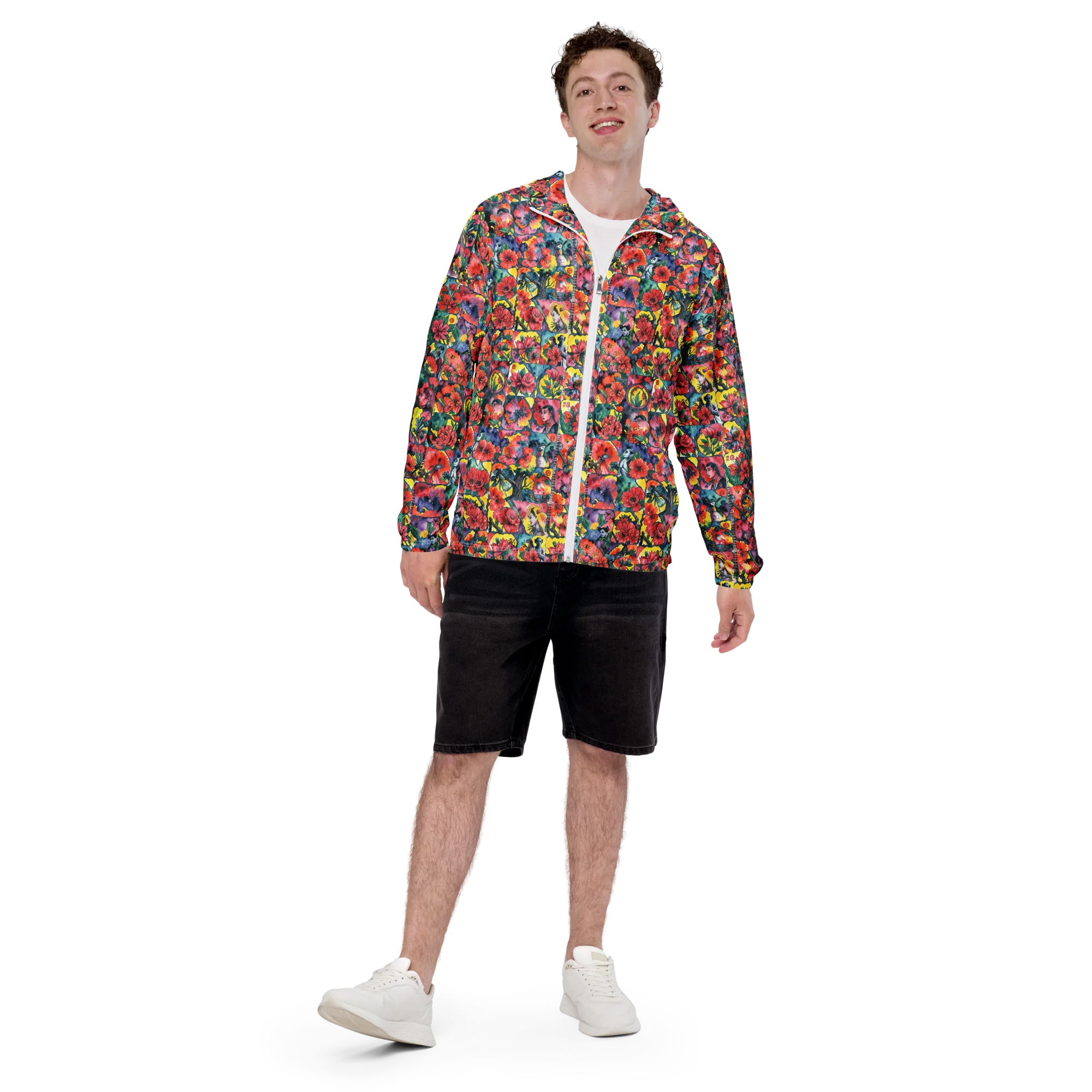 Crimson Garden Myth on Men's Windbreaker — Front print