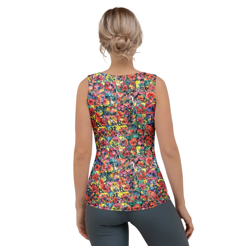 Crimson Garden Myth on Women's Tank Top — Back