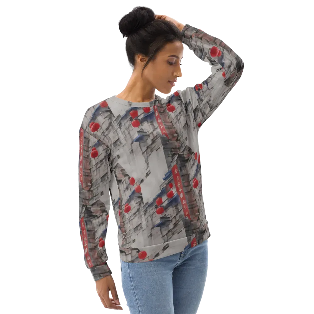 Crimson Lantern Alley on Sweatshirt — Back print