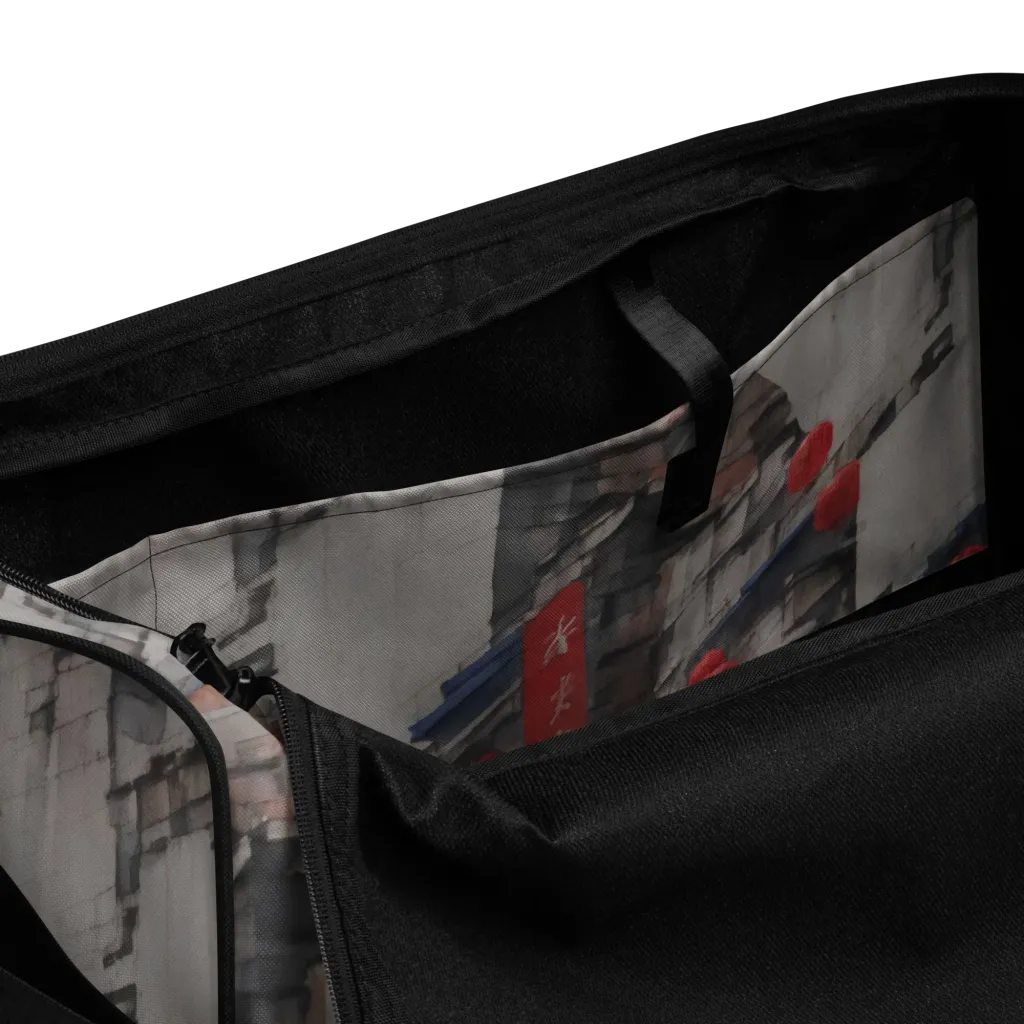 Crimson Lantern Alley on Duffle Bag — Product details
