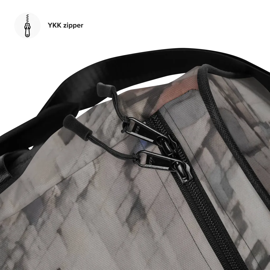 Crimson Lantern Alley on Duffle Bag — Front print