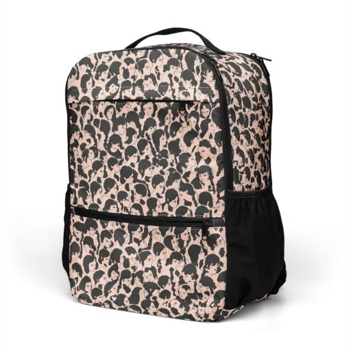 Many Faces on a Utility Backpack