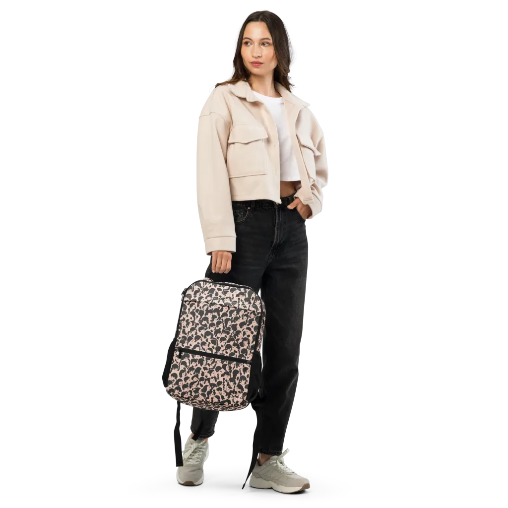 Many Faces on Utility Backpack — Top print