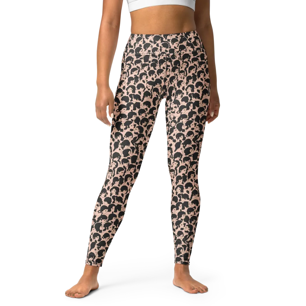 Many Faces on Yoga Leggings — Print file
