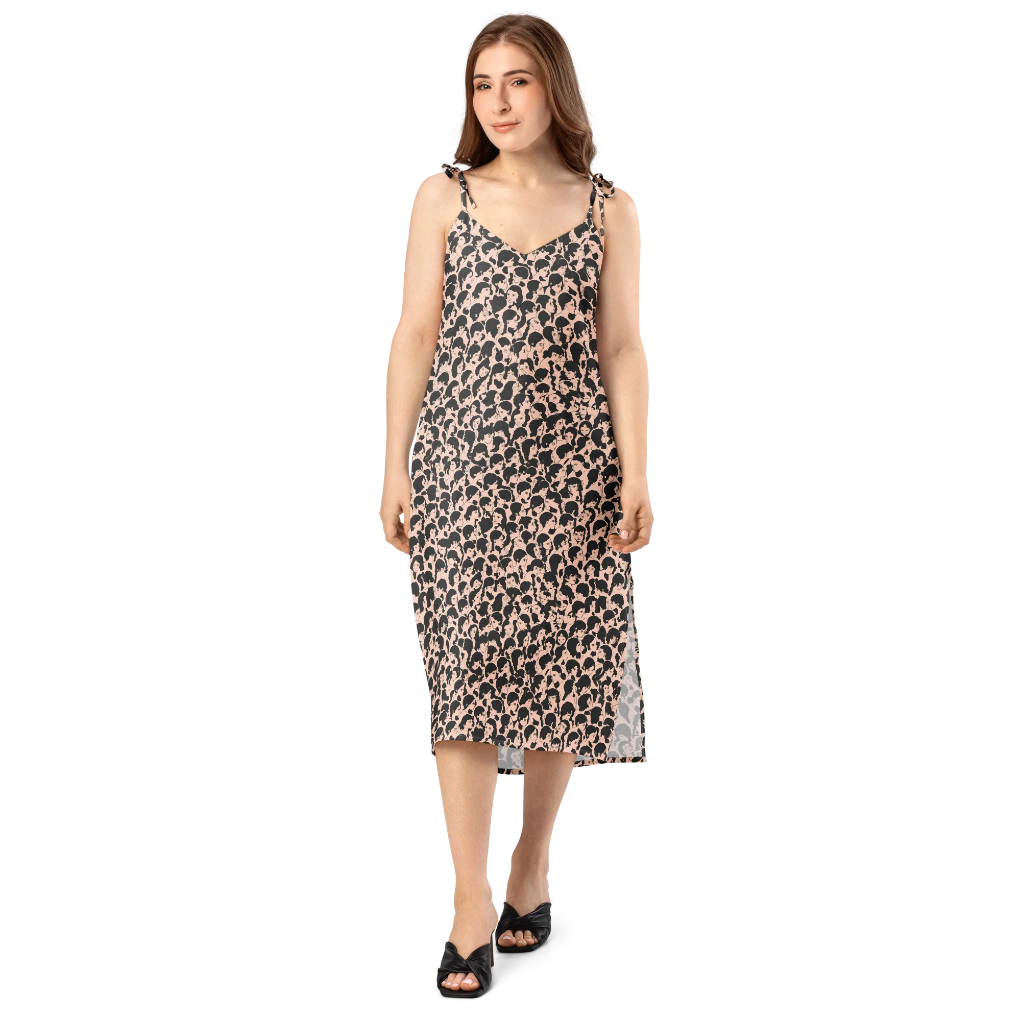 Many Faces on Slip Dress — Front