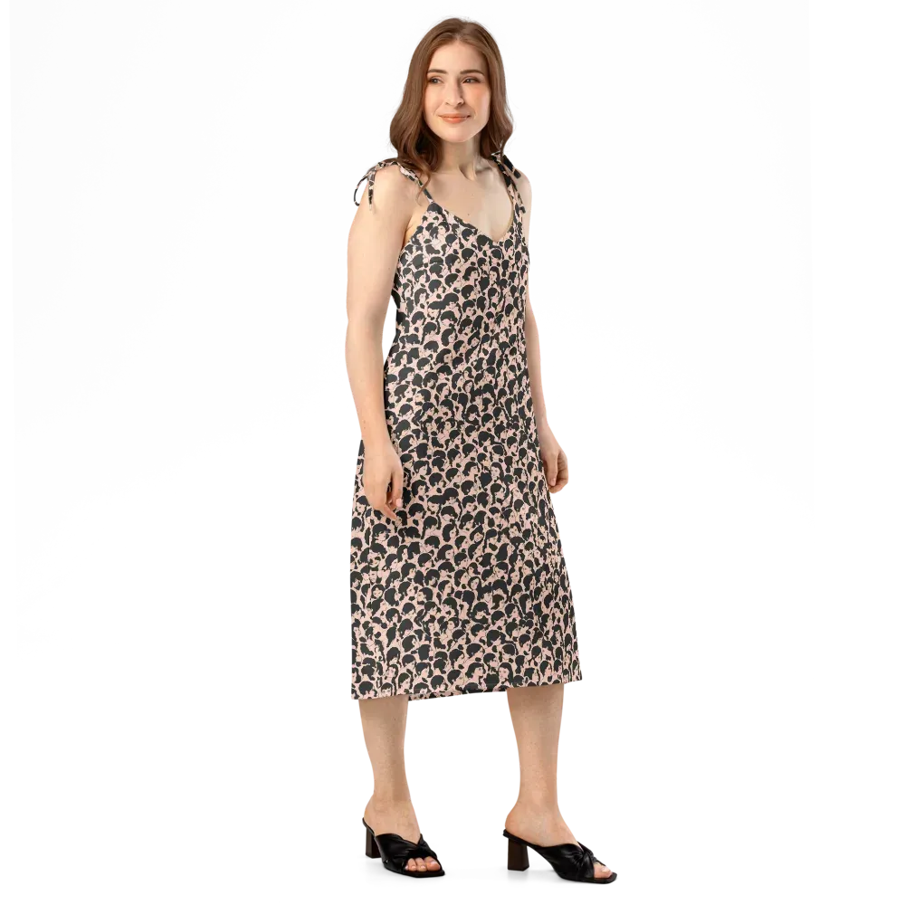 Many Faces on Slip Dress — Right Front