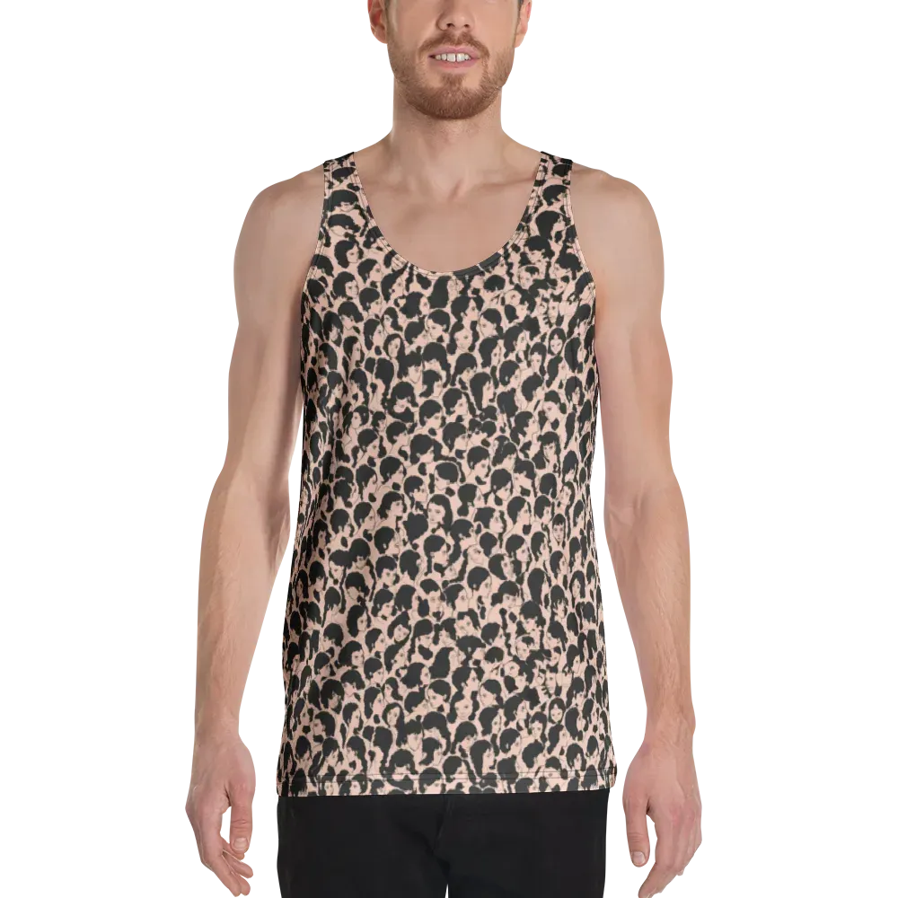 Many Faces on Men's Tank Top — Front