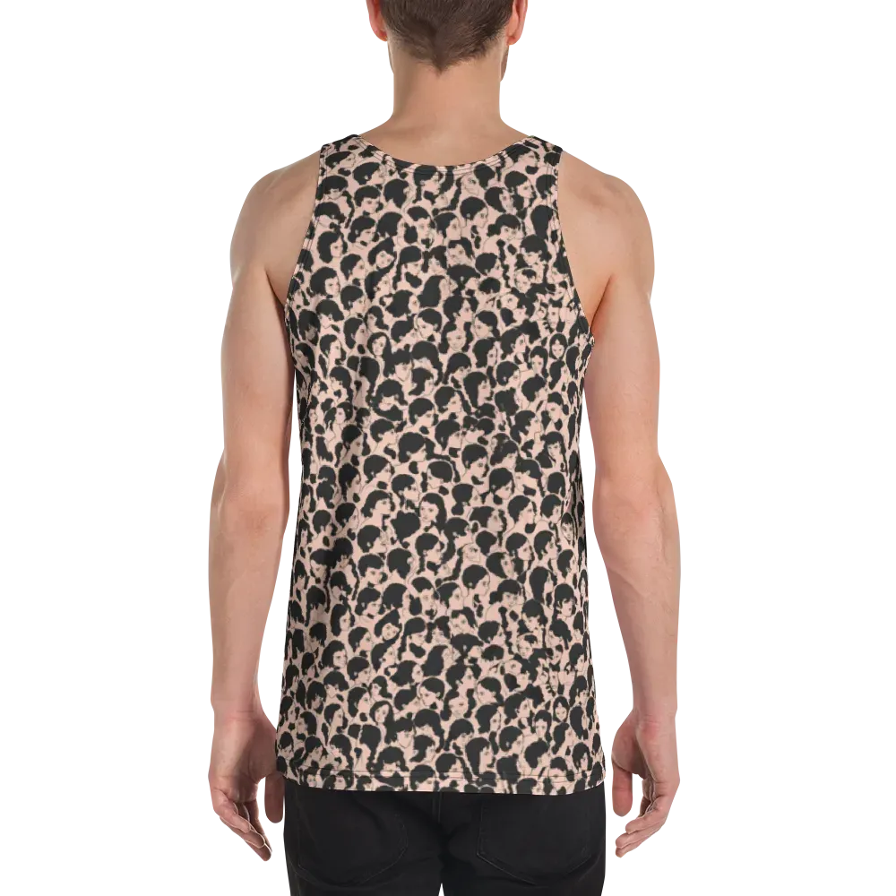 Many Faces on Men's Tank Top — Back