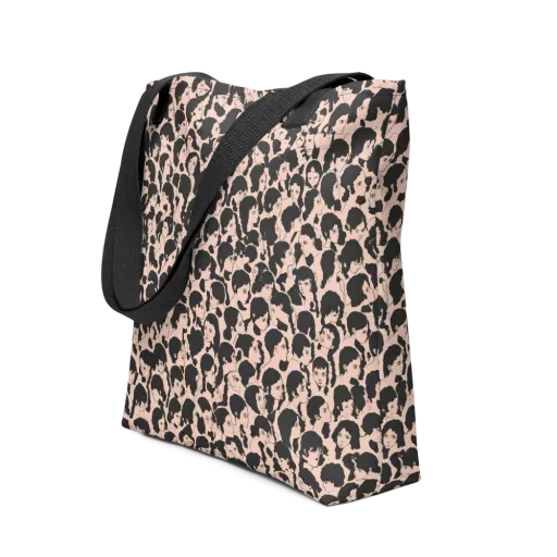 Many Faces on a Tote Bag