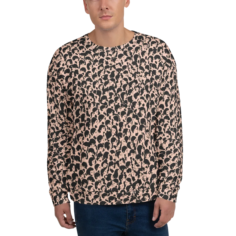 Many Faces on Sweatshirt — Front