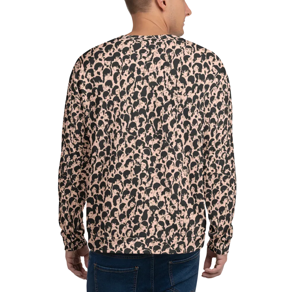 Many Faces on Sweatshirt — Back
