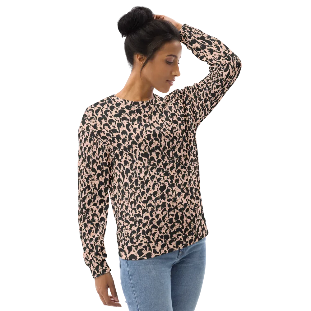 Many Faces on Sweatshirt — Back print