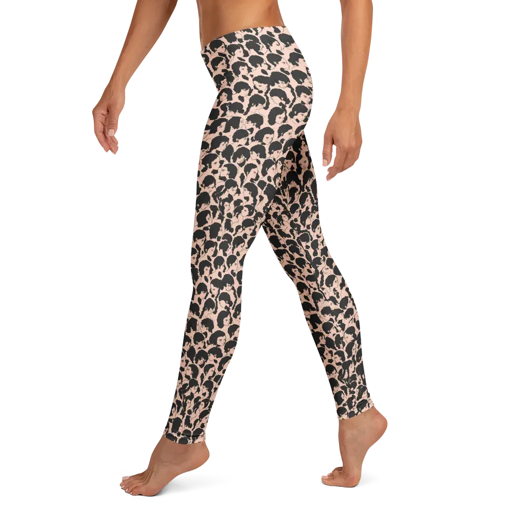 Many Faces on Leggings — Left