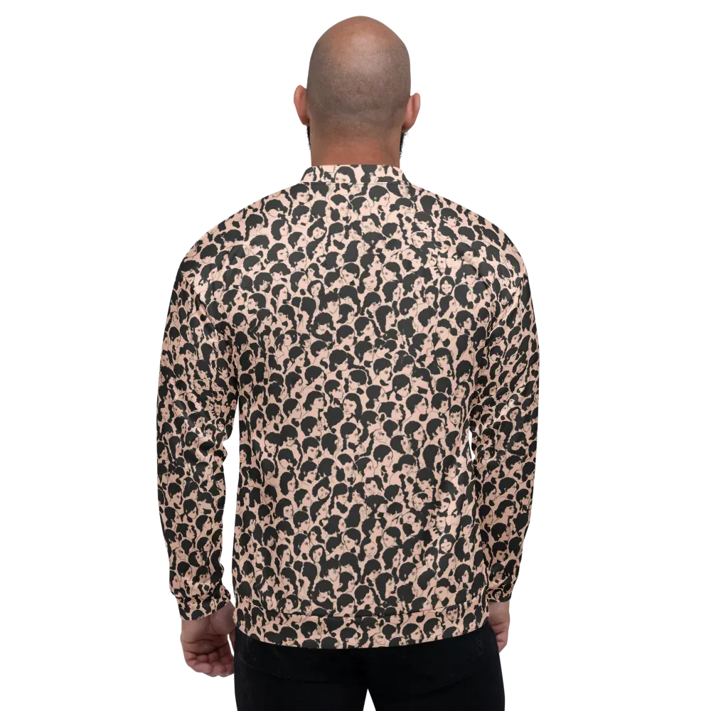 Many Faces on Bomber Jacket — Back