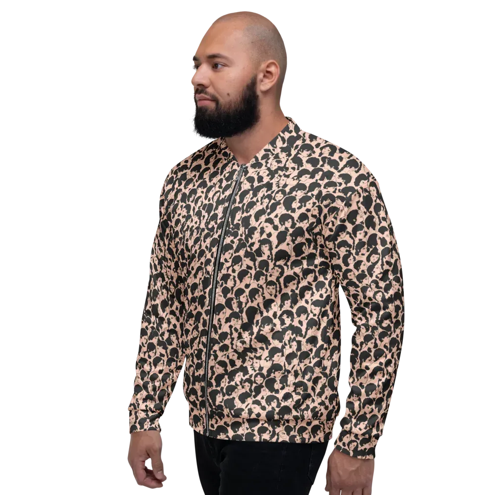 Many Faces on Bomber Jacket — Left