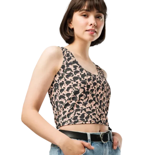 Many Faces on a Crop Top