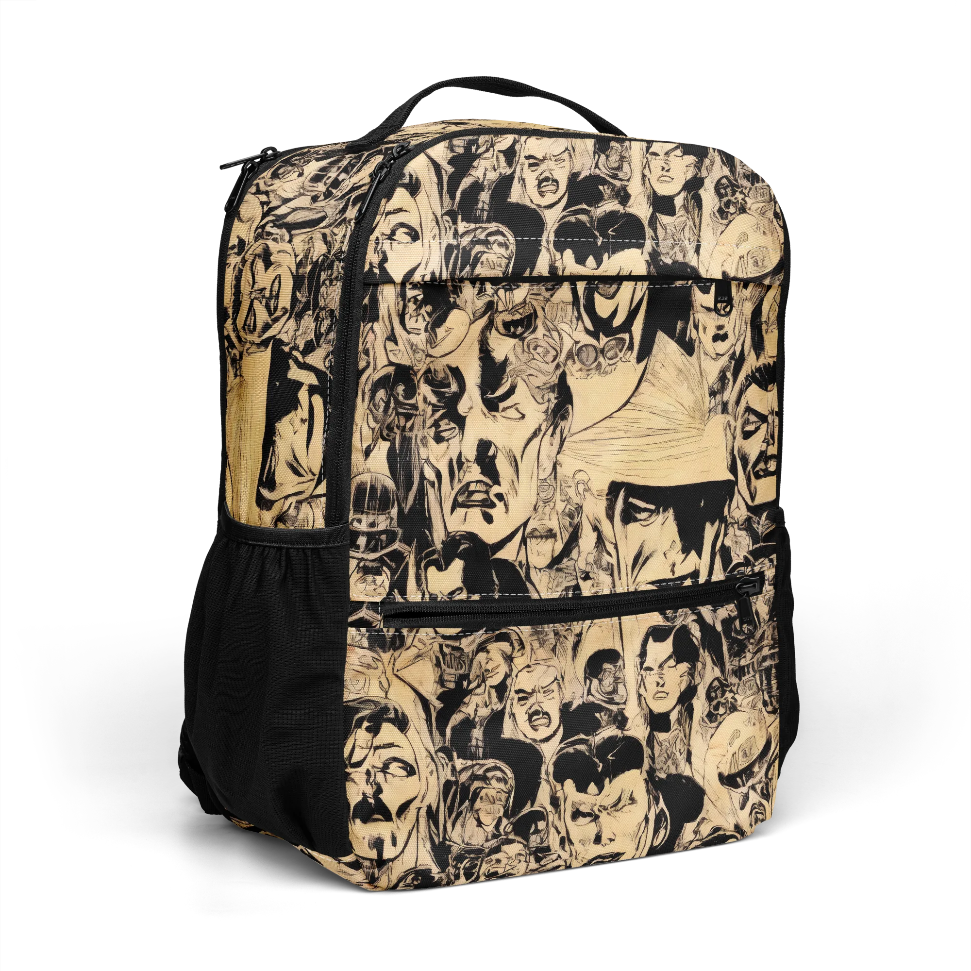 Ink Riot on Utility Backpack — Top print