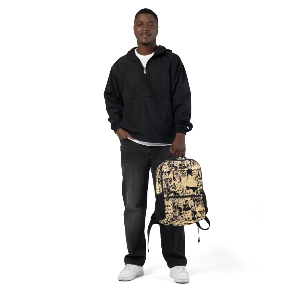 Ink Riot on Utility Backpack — Front