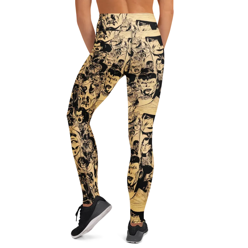 Ink Riot on Yoga Leggings — Back