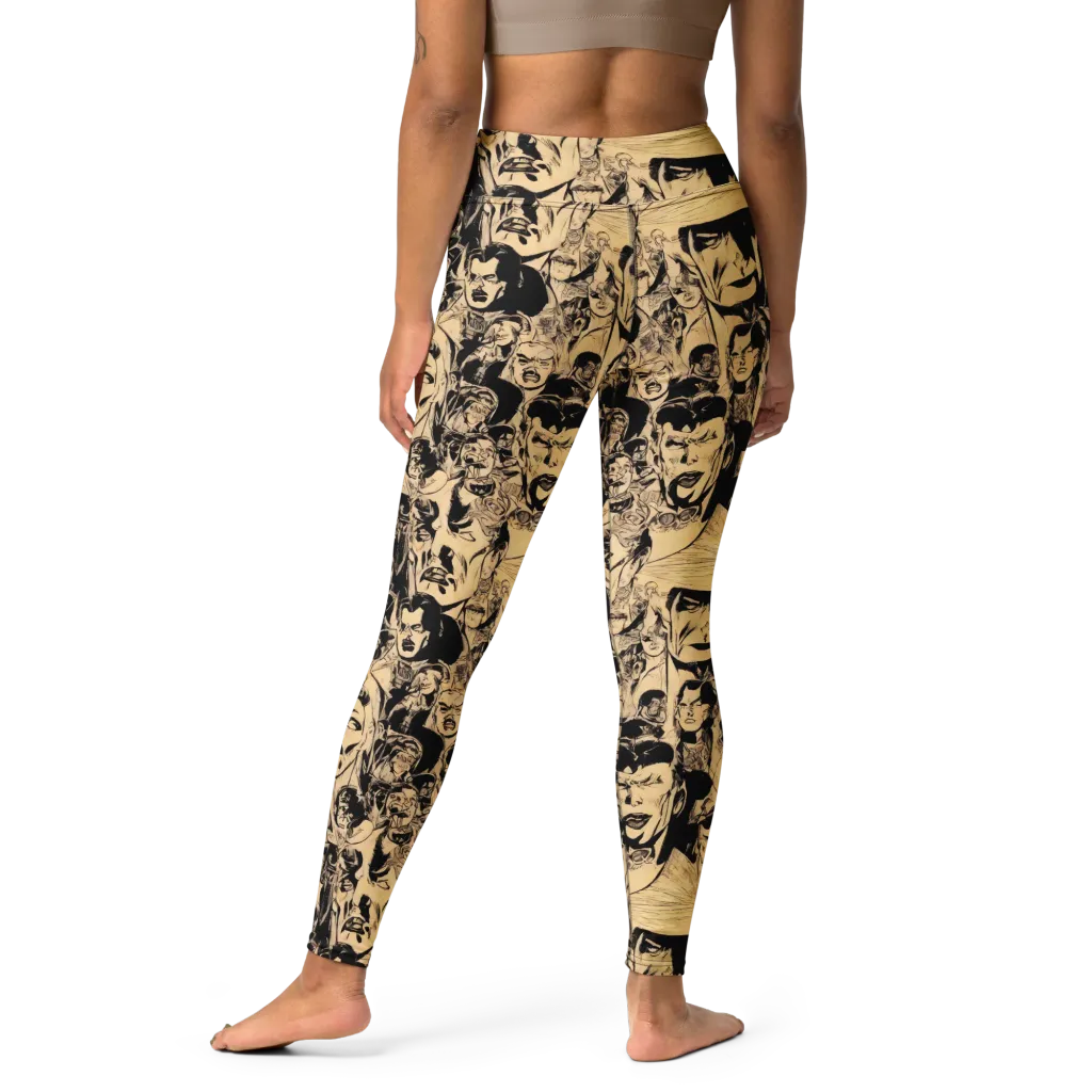 Ink Riot on Yoga Leggings — Print file