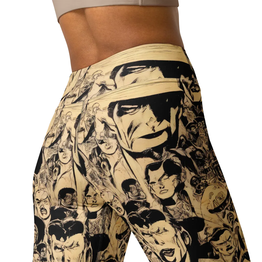 Ink Riot on Yoga Leggings — Back 2