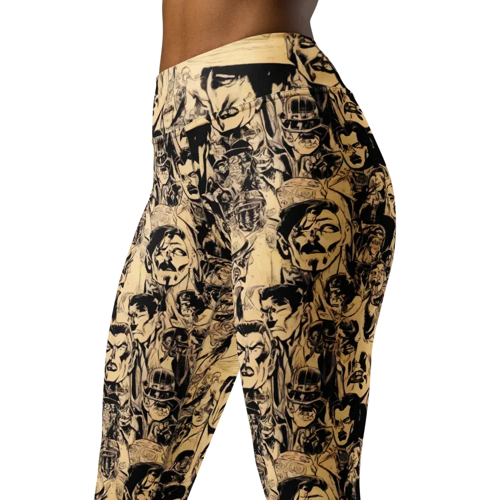Ink Riot on Yoga Leggings — Back waist