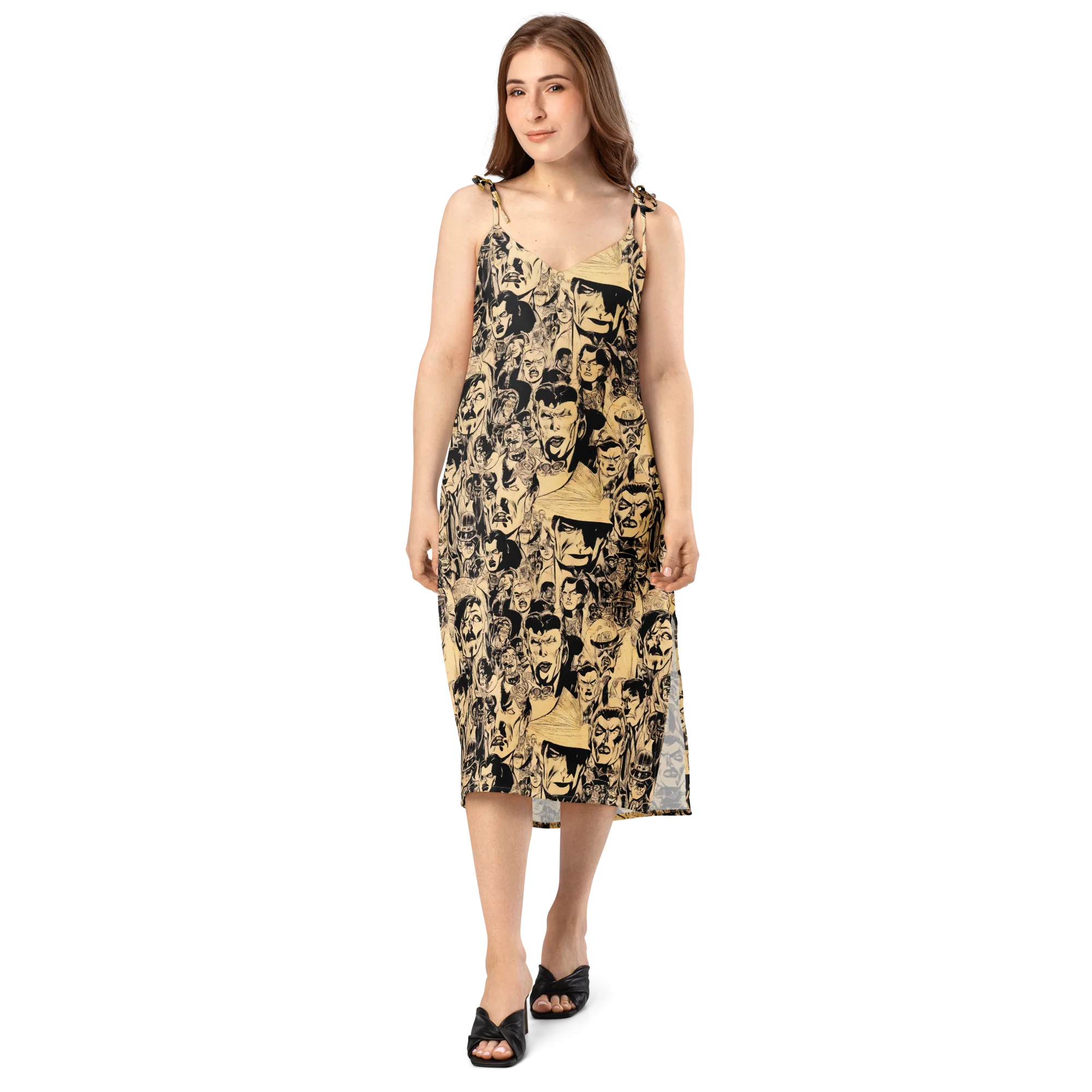 Ink Riot on Slip Dress — Front