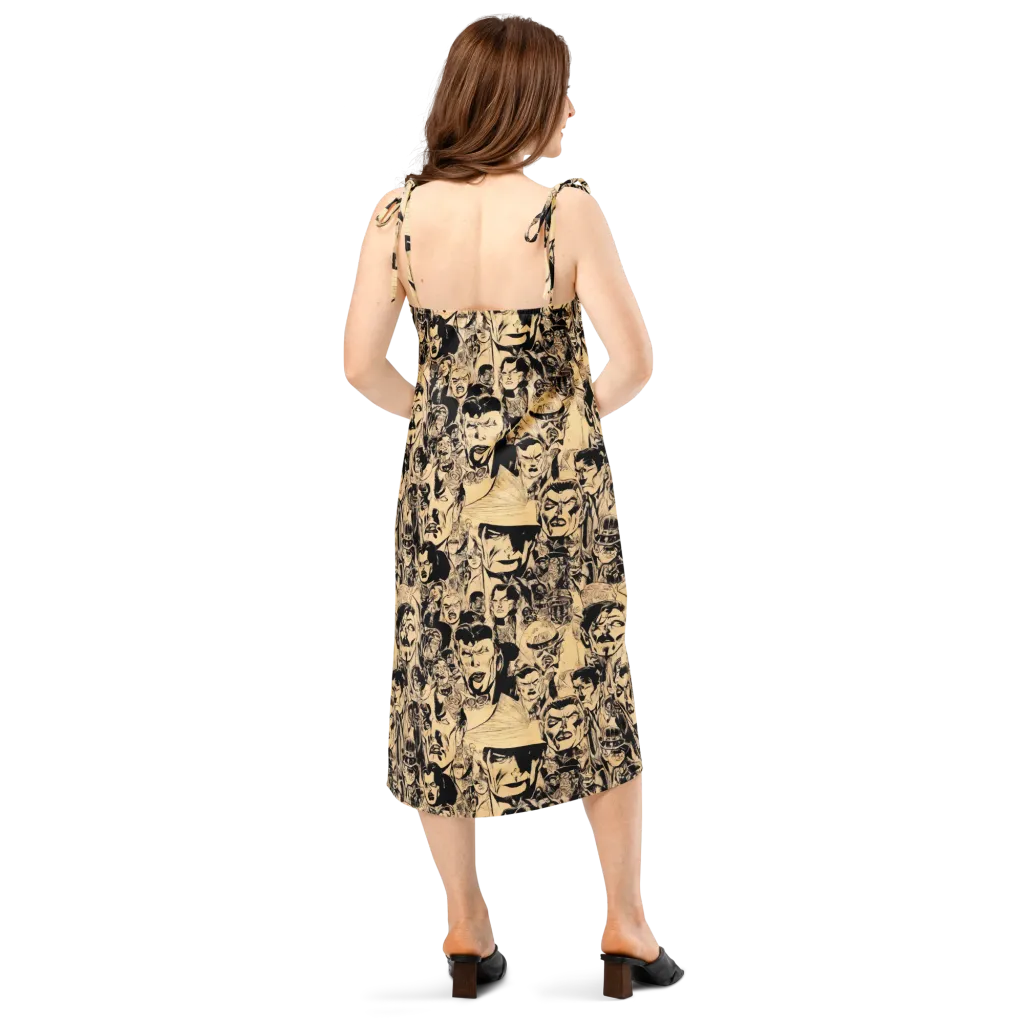 Ink Riot on Slip Dress — Back