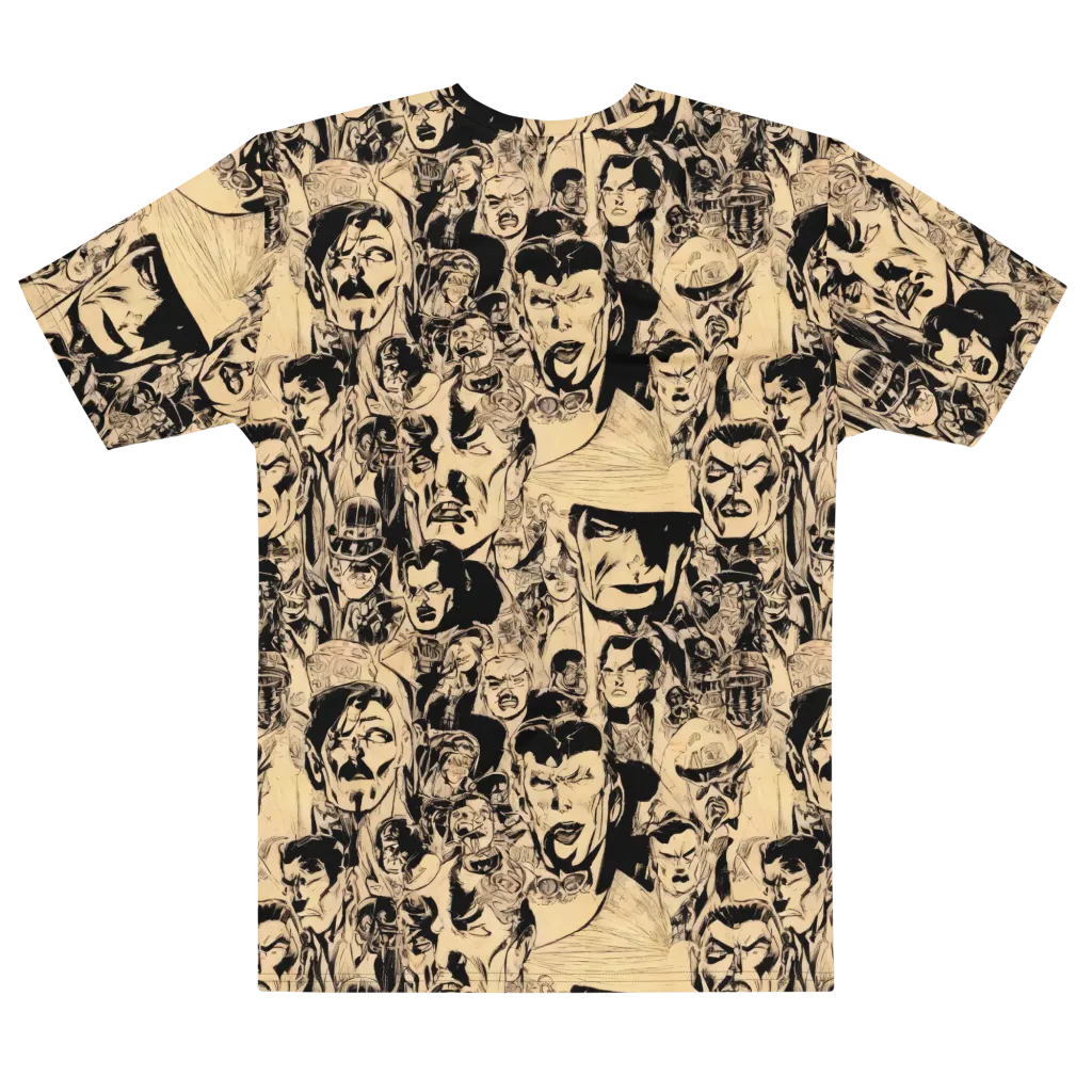 Ink Riot on Men's Cotton Crew Neck T-Shirt — Front print