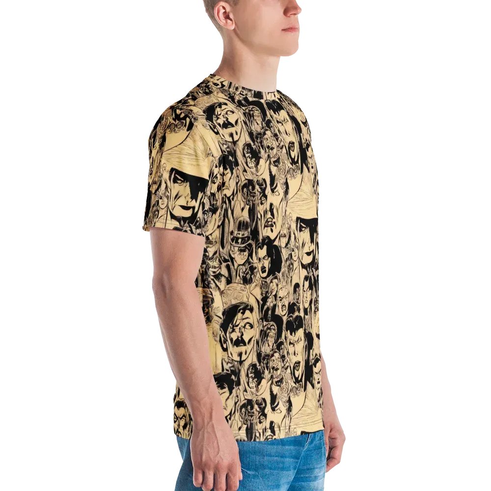 Ink Riot on Men's Crew Neck T-Shirt — Right