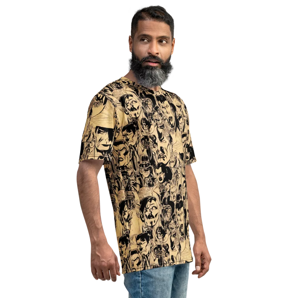 Ink Riot on Men's Crew Neck T-Shirt — Back print