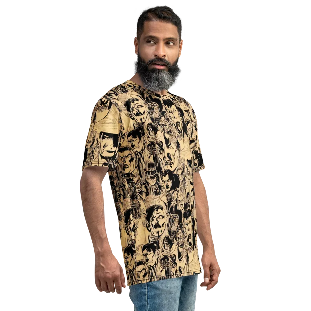 Ink Riot on Men's Crew Neck T-Shirt — Back print