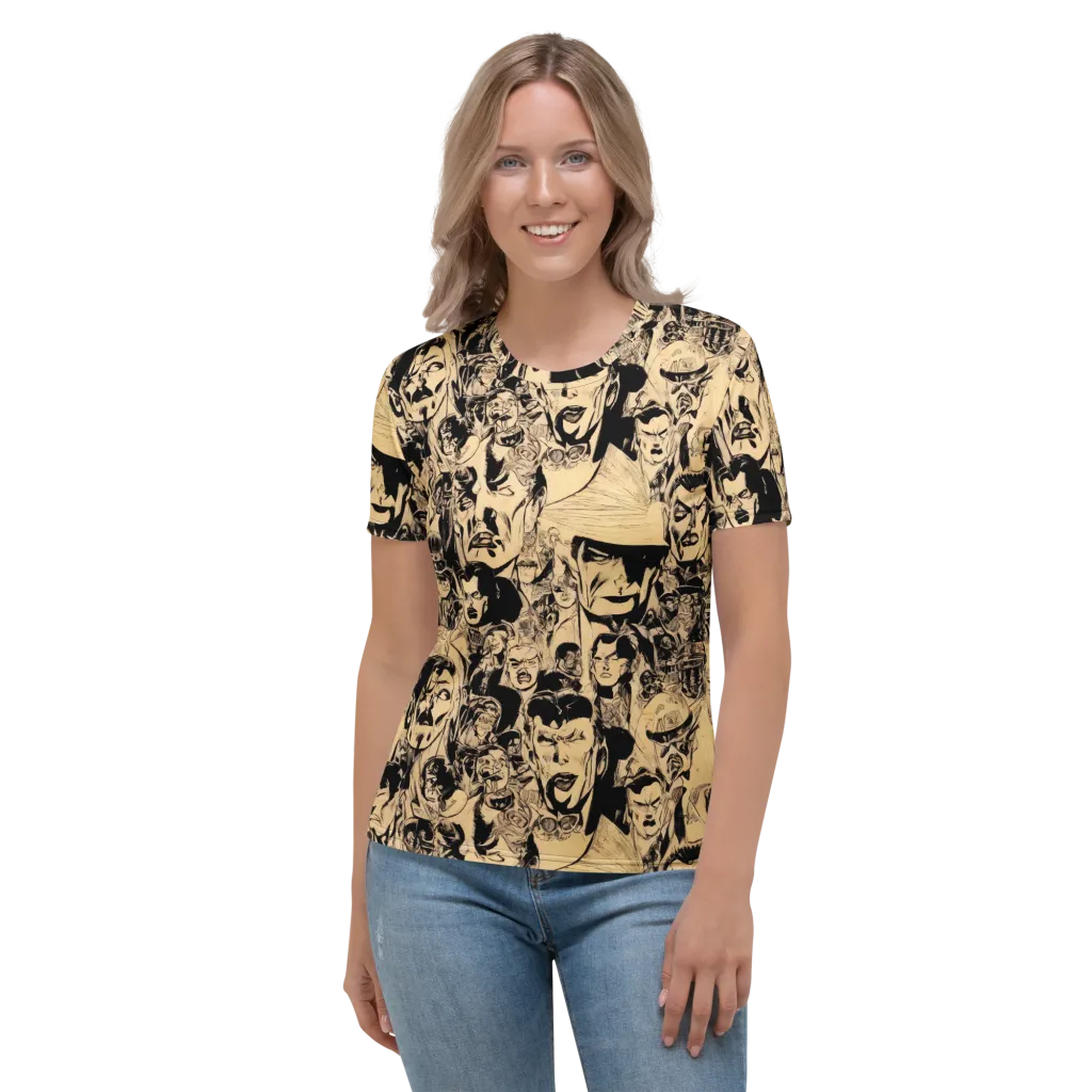 Ink Riot on Women's Crew Neck T-Shirt — Front
