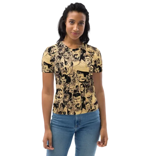 Ink Riot on a Women's Crew Neck T-Shirt