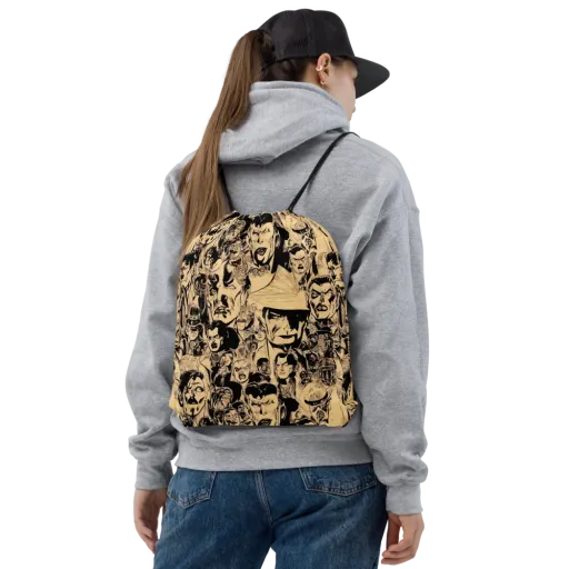 Ink Riot on a Drawstring Bag