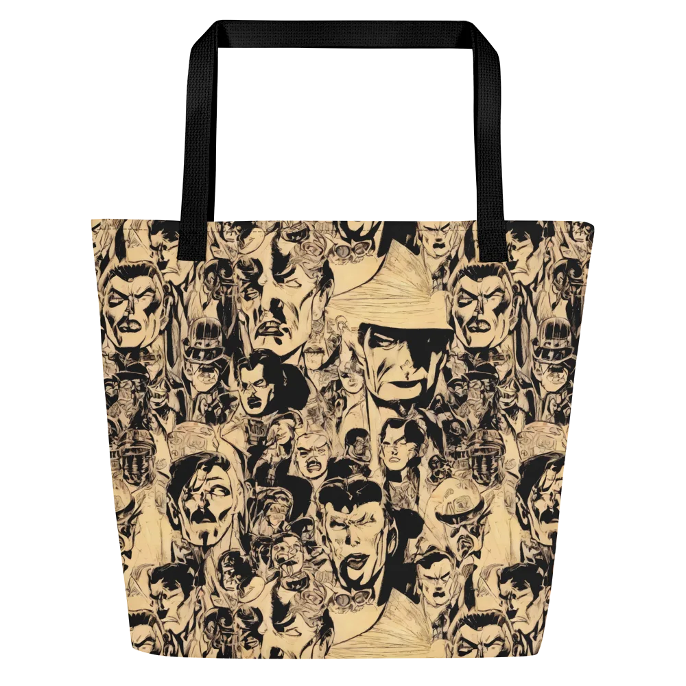 Ink Riot on Large Tote Bag W/ Pocket — Front