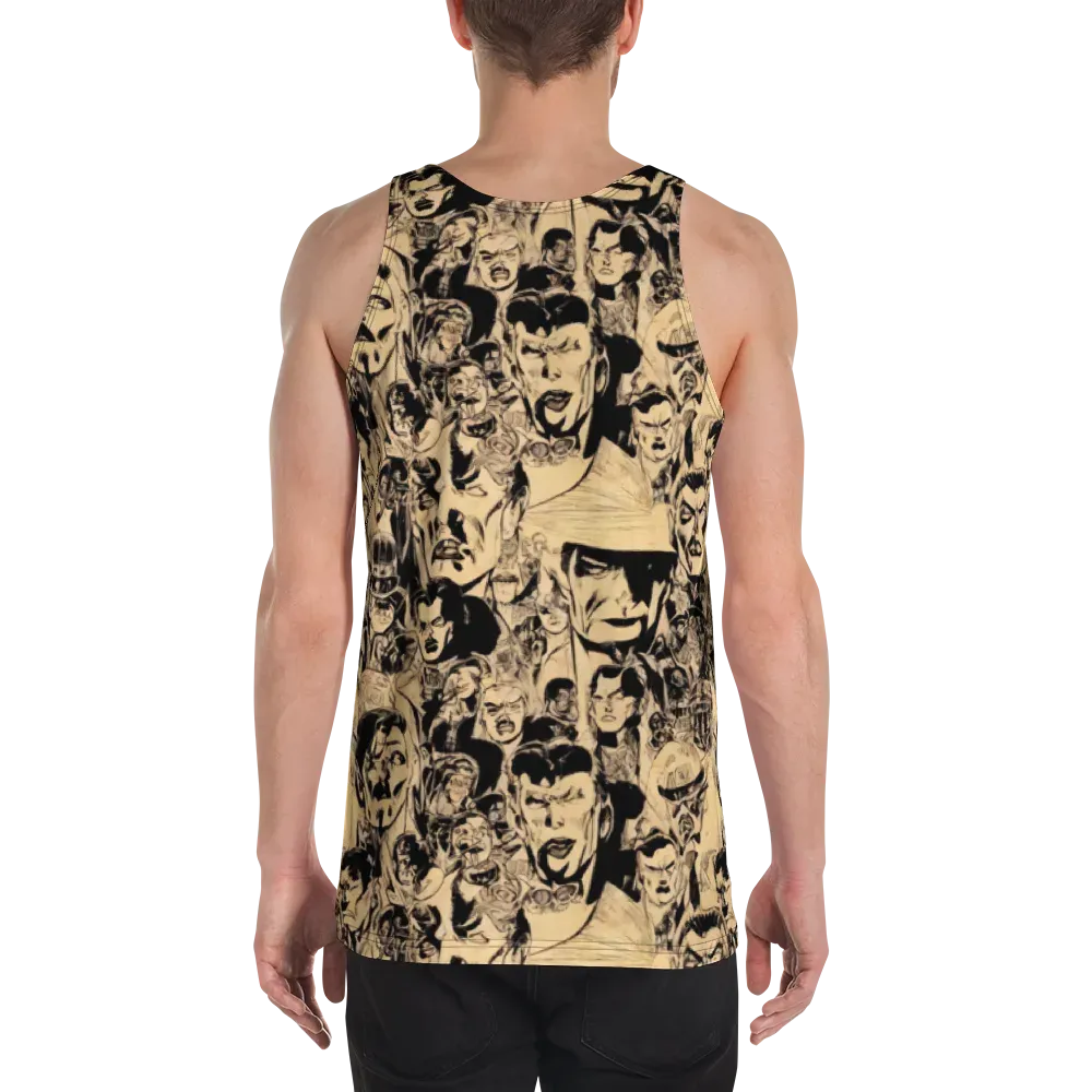 Ink Riot on Men's Tank Top — Back