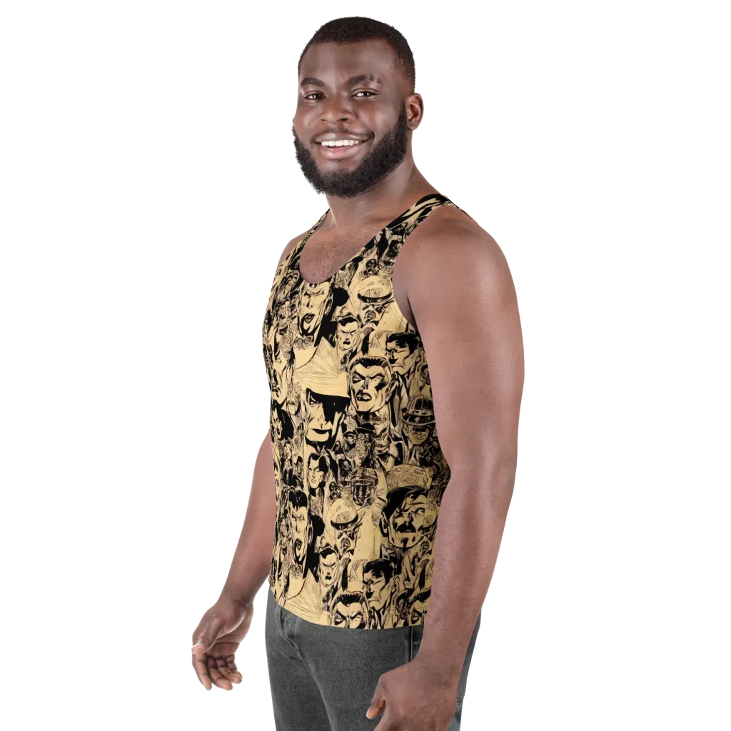 Ink Riot on Men's Tank Top — Left Front