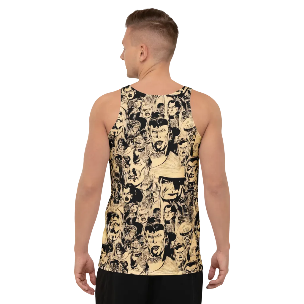 Ink Riot on Men's Tank Top — Back print