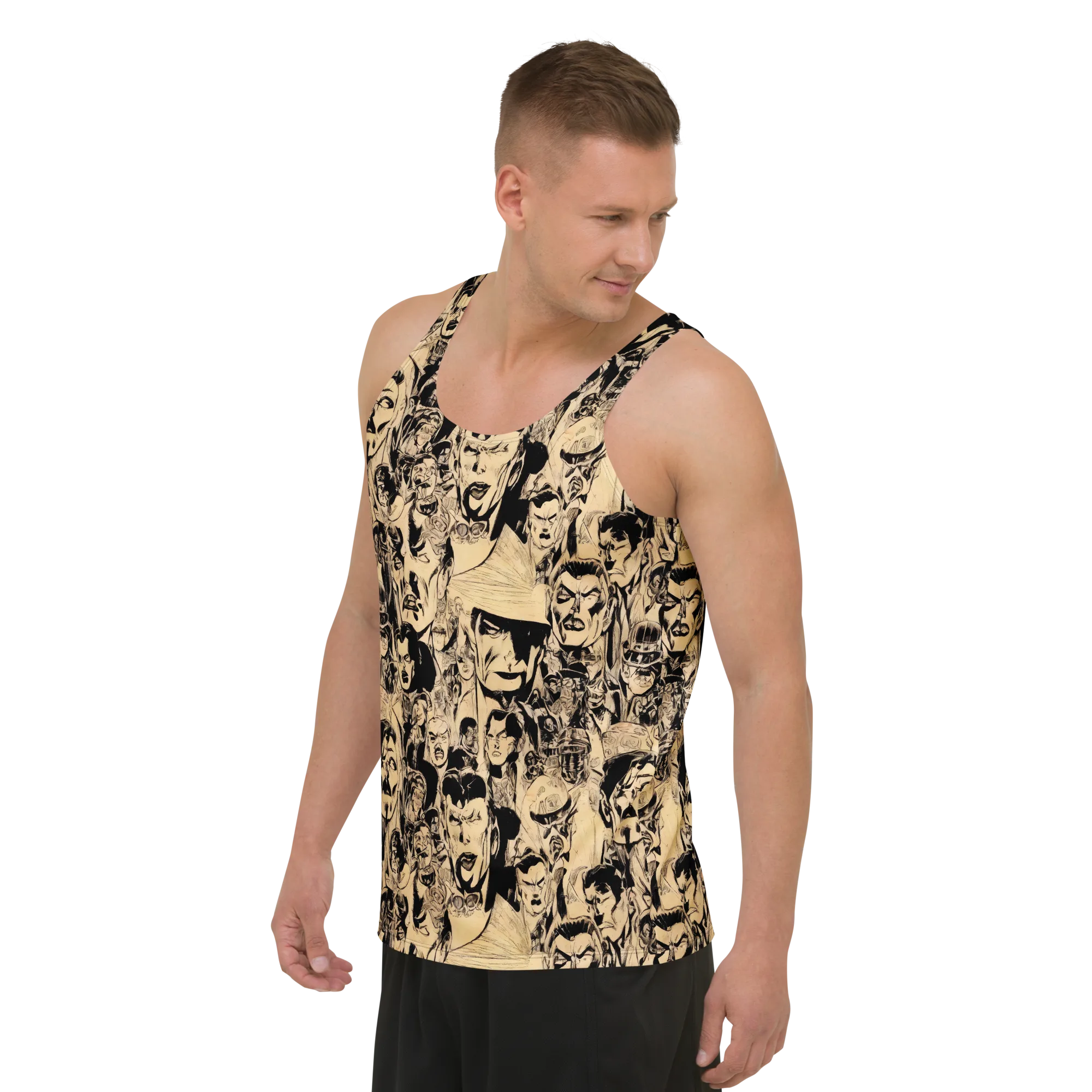 Ink Riot on Men's Tank Top — Front print